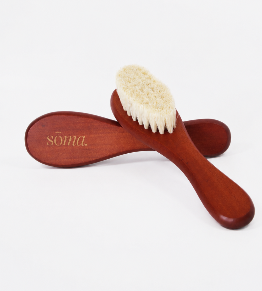 Brosse visage drainante douce – Brossage à sec du visage